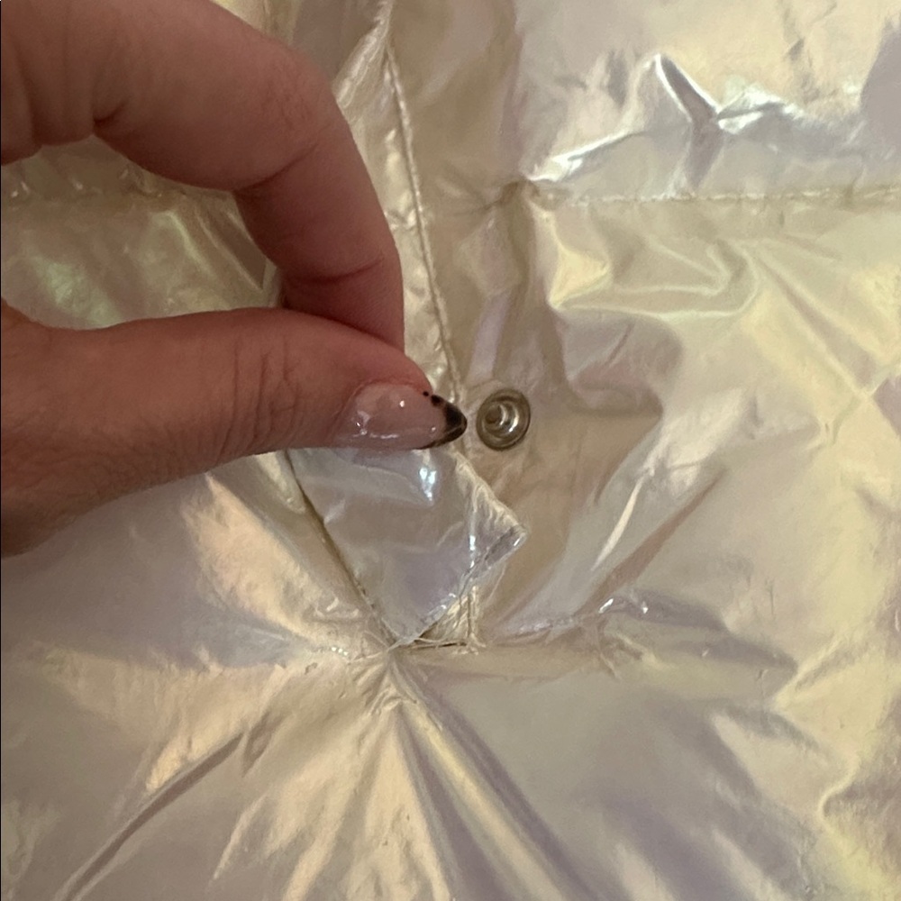 Moncler Iridescent Cream Puffer Jacket - Picture 15 of 17